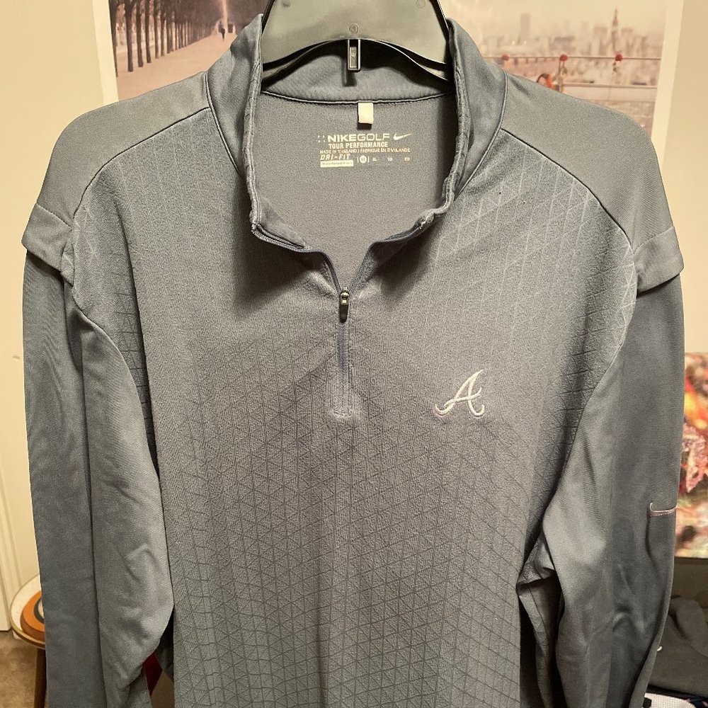 Nike Golf Atlanta Braves Quarter-Zip Pullover Men's XL